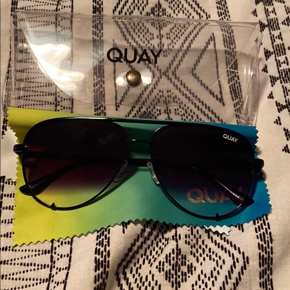 Quay high key mini black fade